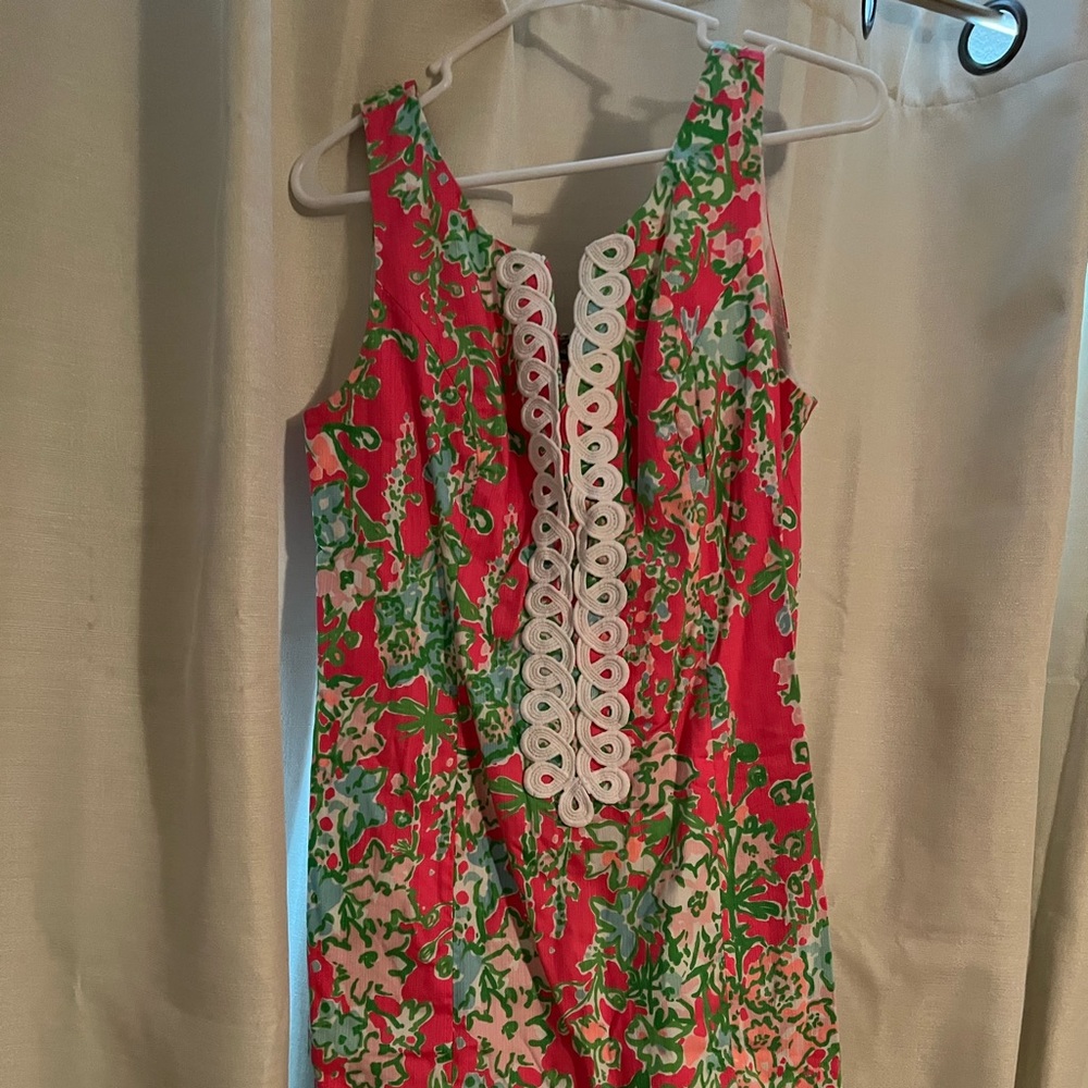 Lilly Pulitzer Pink and Green Floral Dress